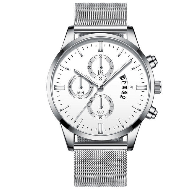Men’s Luxury Mesh Band Quartz Watch Seasia