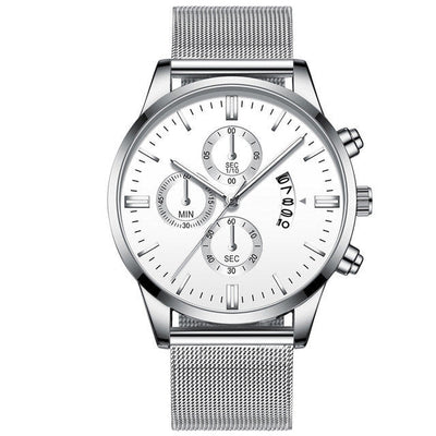 Men’s Luxury Mesh Band Quartz Watch Seasia