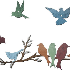 Bird on Branch Iron Wall Art – Rustic Nature-Inspired Hanging Decor Seasia