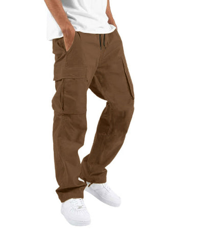 Men's Workwear Drawstring Multi-Pocket Casual Pants Seasia