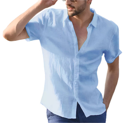 Men’s Summer Casual Button Shirt Seasia