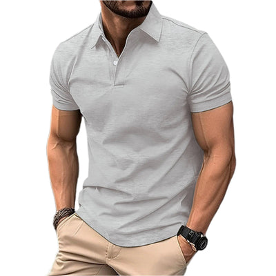Men Summer Solid Polo Shirt Seasia