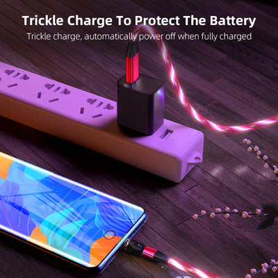 540° Rotating LED Magnetic Charging Cable Seasia