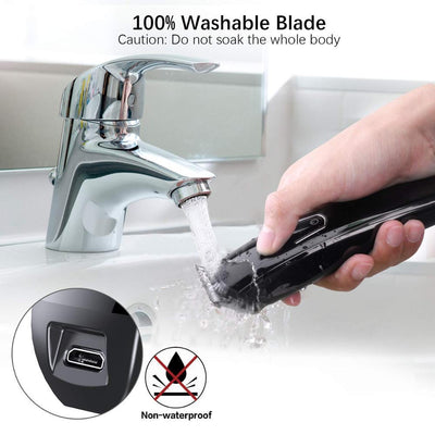 Electric Hair & Beard Trimmer – USB Rechargeable Clipper Seasia