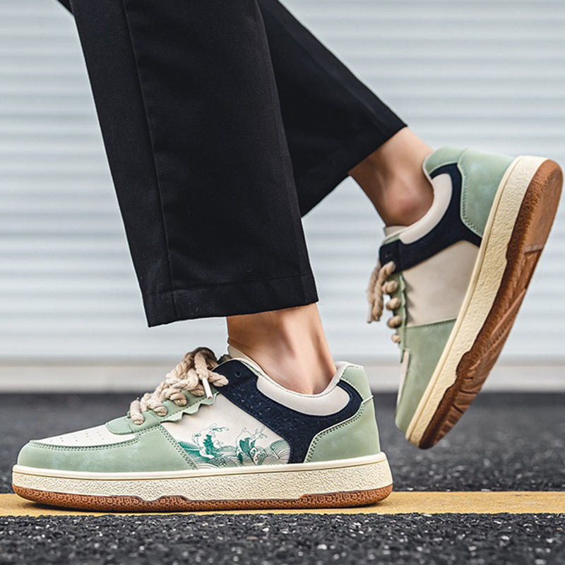 Men’s Lace-Up Casual Sneakers Seasia