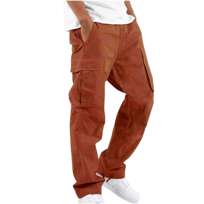 Men's Workwear Drawstring Multi-Pocket Casual Pants Seasia