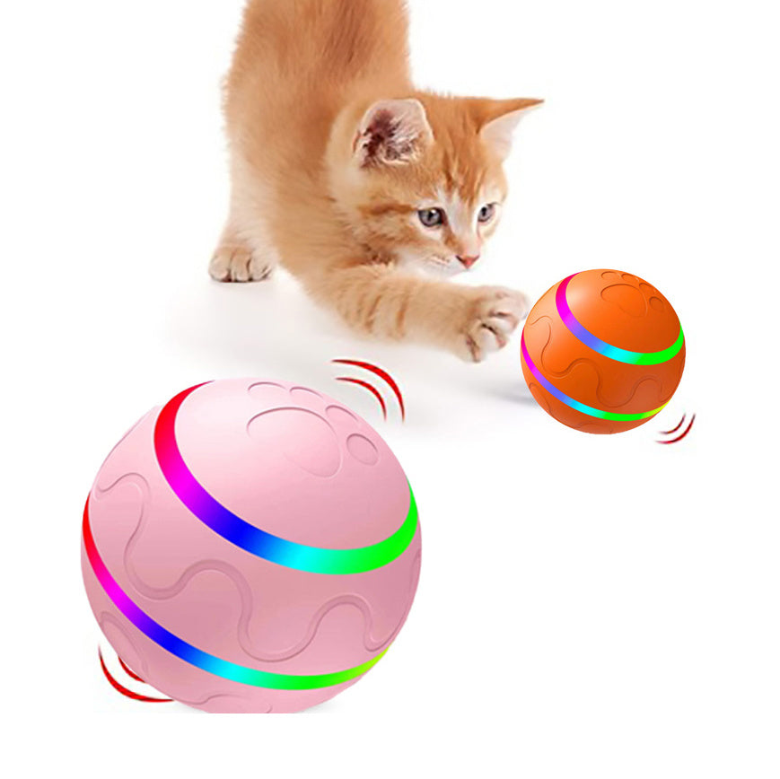 Smart Cat Ball Toy – Auto Rolling & Rechargeable Seasia