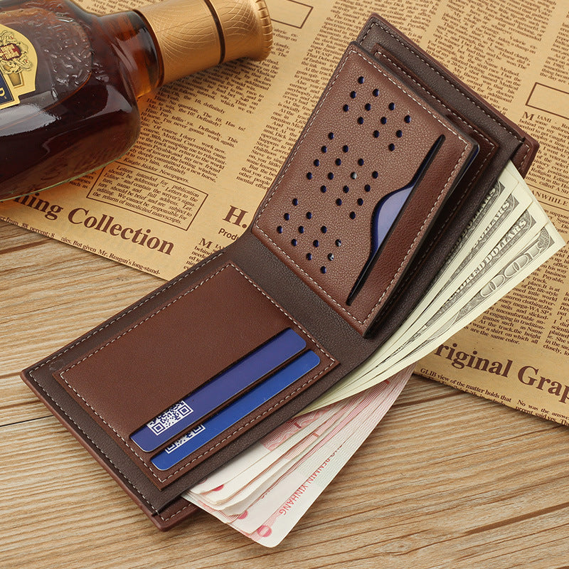 Men's Wallet Short Wallet Glossy Wallet Seasia