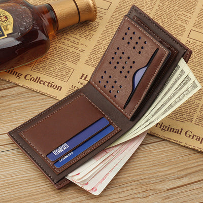 Men's Wallet Short Wallet Glossy Wallet Seasia