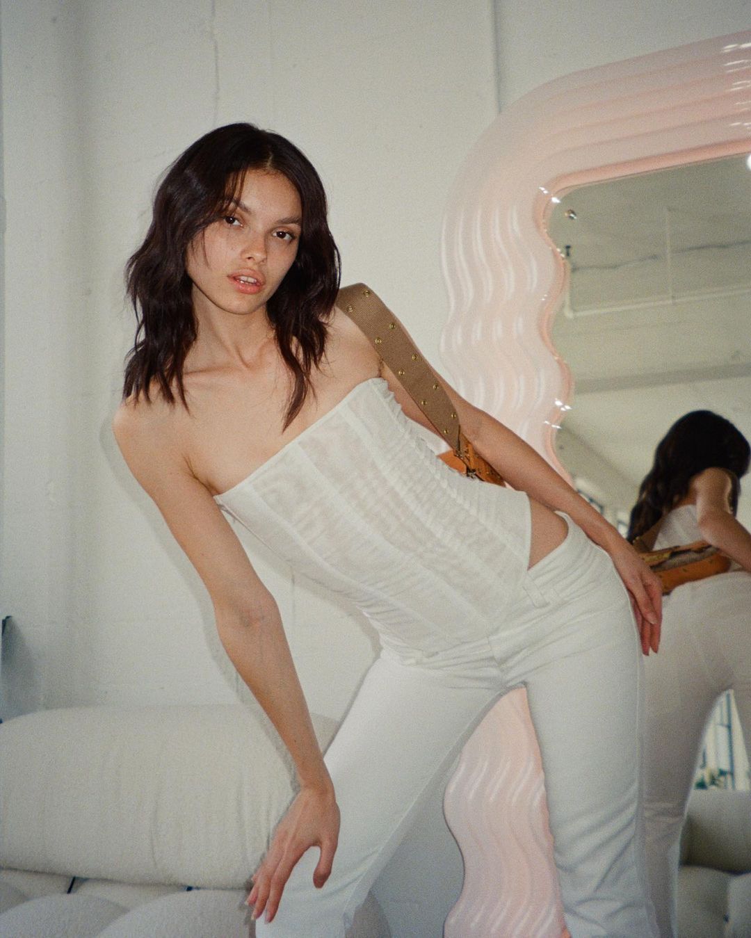 Mesh Corset Tube Top Seasia