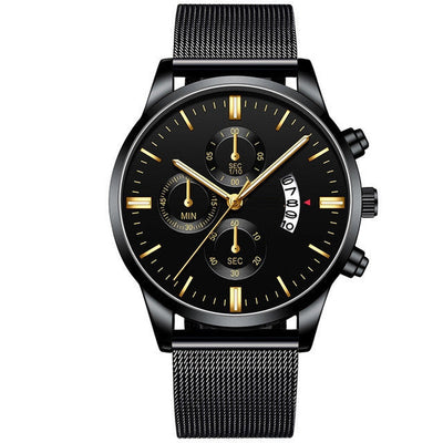 Men’s Luxury Mesh Band Quartz Watch Seasia