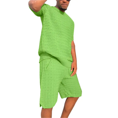 Men’s Summer Hippie Shirt & Short Set Seasia