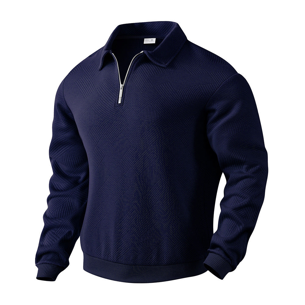 Men’s Jacquard Half-Zip Sweatshirt Seasia