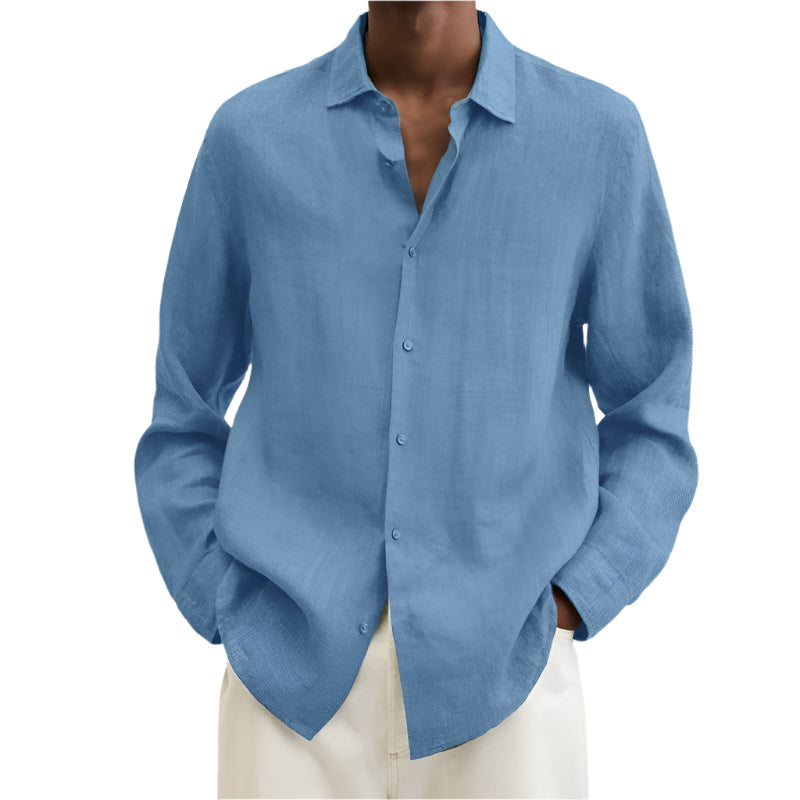 Men’s Long Sleeve Lapel Shirt Seasia
