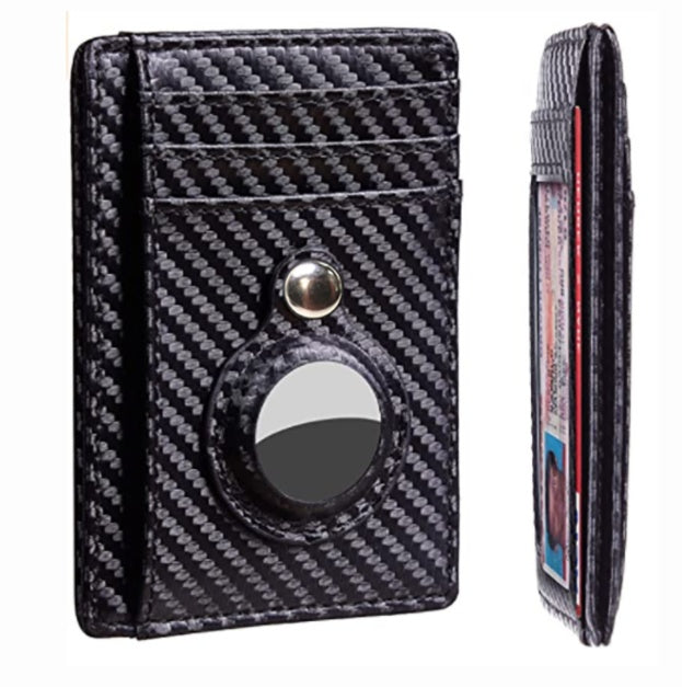 Slim RFID Leather Wallet for AirTag Seasia