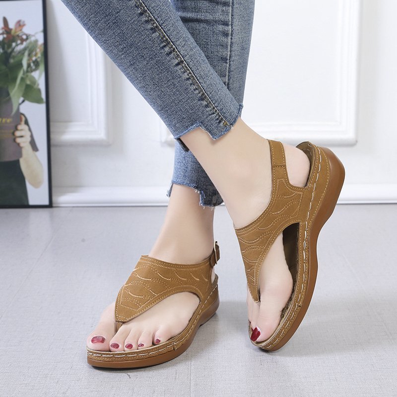 Casual Wedge Flip Flop Sandals Seasia