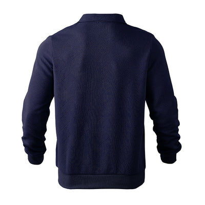 Men’s Jacquard Half-Zip Sweatshirt Seasia