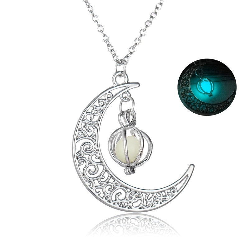 Moonlight Glow Pendant Necklace Seasia