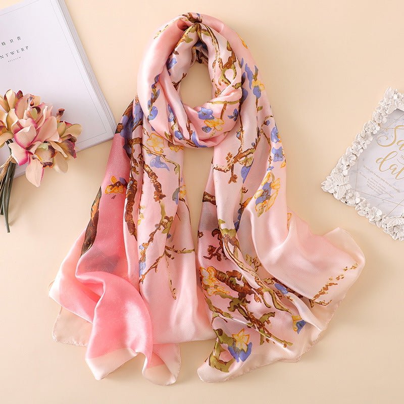 Luxury Rayon Silk Scarf Seasia