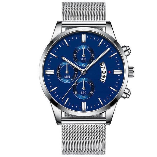 Men’s Luxury Mesh Band Quartz Watch Seasia