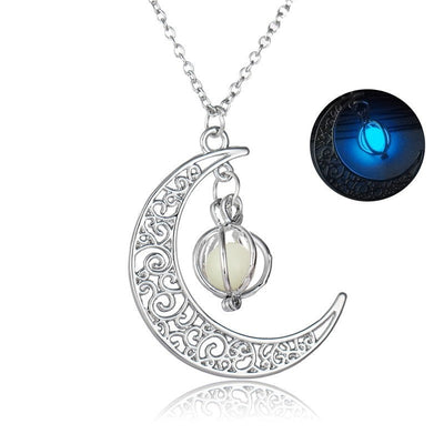 Moonlight Glow Pendant Necklace Seasia