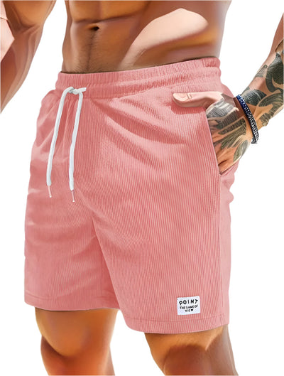 Men’s Corduroy Lace-Up Summer Shorts Seasia