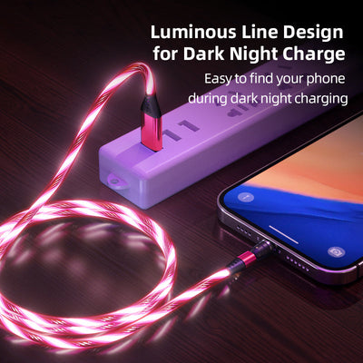 540° Rotating LED Magnetic Charging Cable Seasia