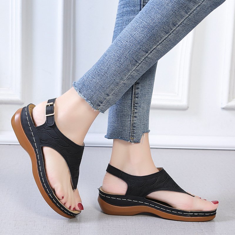 Casual Wedge Flip Flop Sandals Seasia
