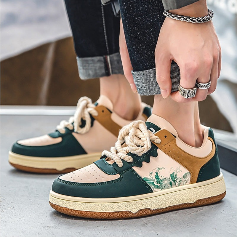 Men’s Lace-Up Casual Sneakers Seasia