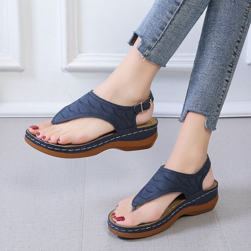 Casual Wedge Flip Flop Sandals Seasia