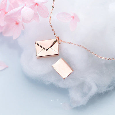 Love Letter Envelope Pendant Necklace Seasia