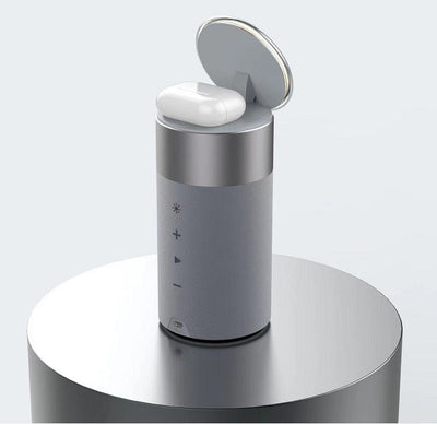 3-in-1 Wireless Charger with Bluetooth Speaker & Touch Lamp for iPhone & AirPods Seasia