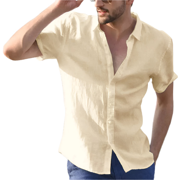 Men’s Summer Casual Button Shirt Seasia