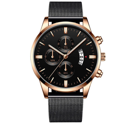 Men’s Luxury Mesh Band Quartz Watch Seasia