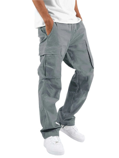 Men's Workwear Drawstring Multi-Pocket Casual Pants Seasia
