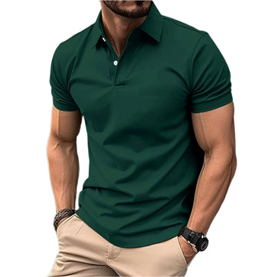 Men Summer Solid Polo Shirt Seasia