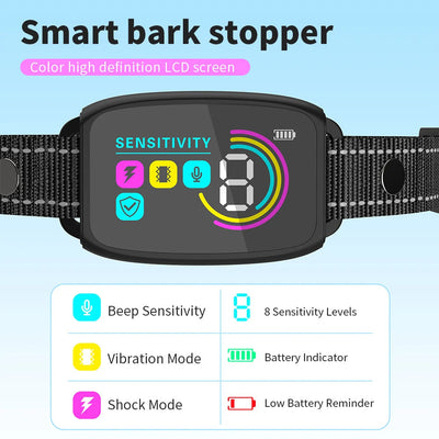 Smart Anti-Bark Dog Collar Rechargeable Seasia