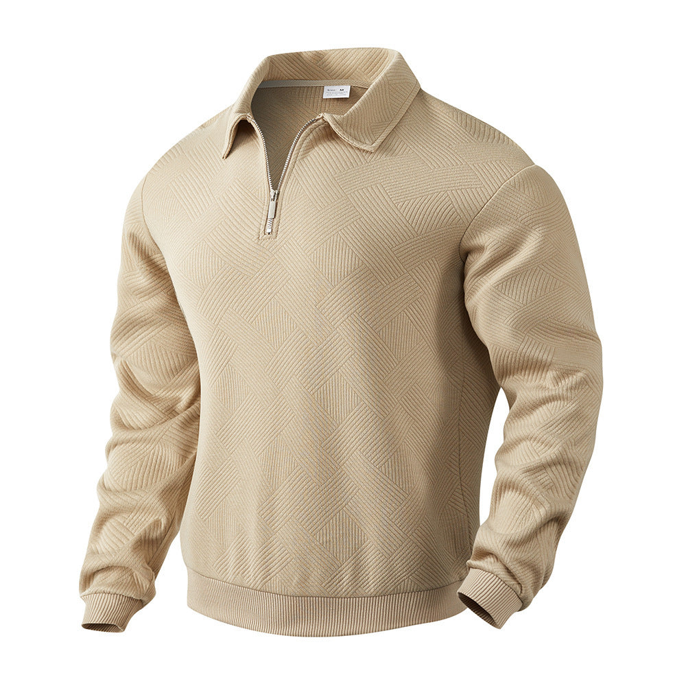 Men’s Jacquard Half-Zip Sweatshirt Seasia