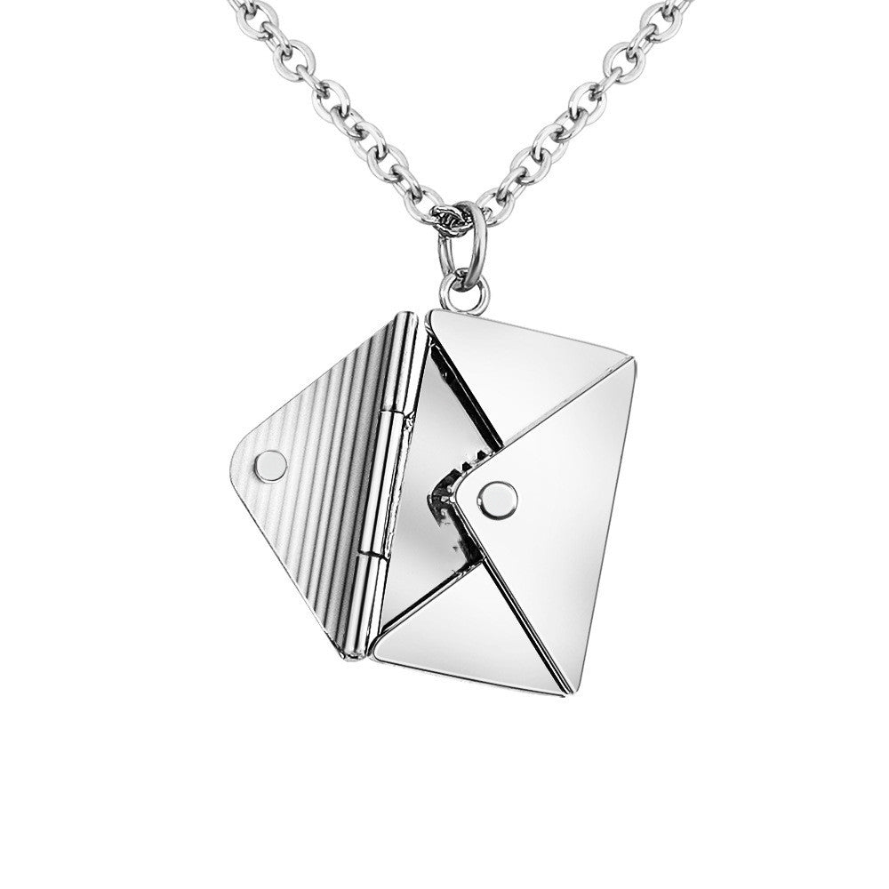 Love Letter Envelope Pendant Necklace Seasia