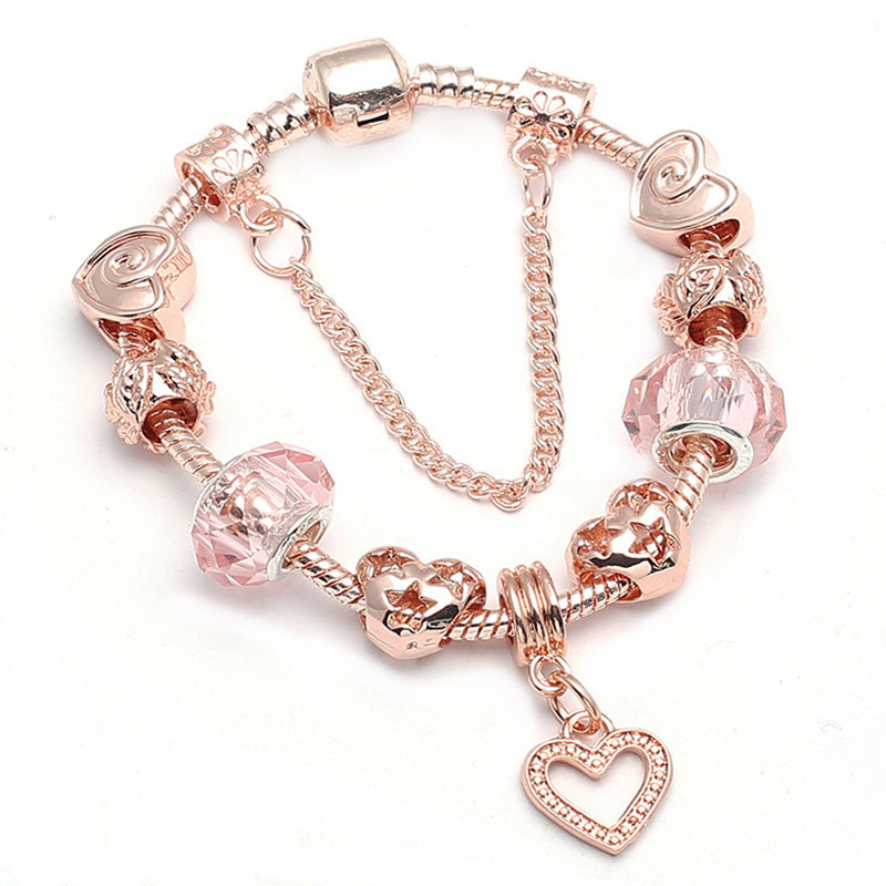 Rose Gold Geometric Love Bracelet Seasia