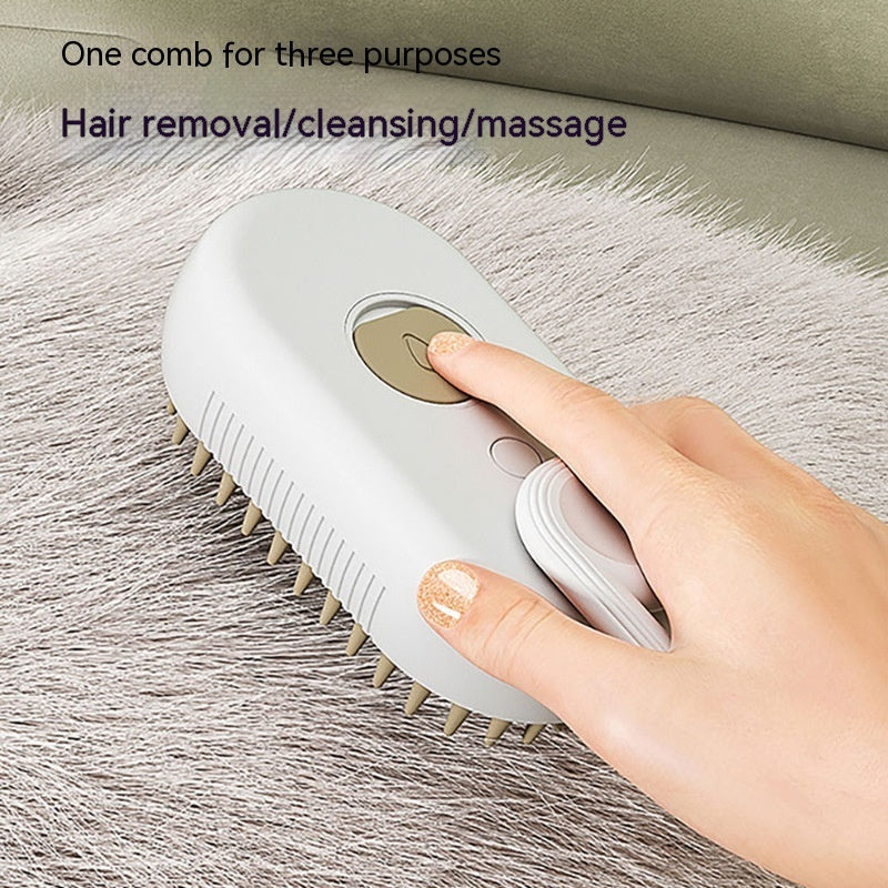 3-in-1 Steam Pet Grooming Brush Seasia