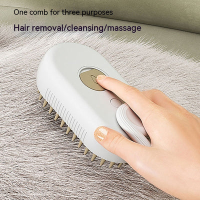 3-in-1 Steam Pet Grooming Brush Seasia