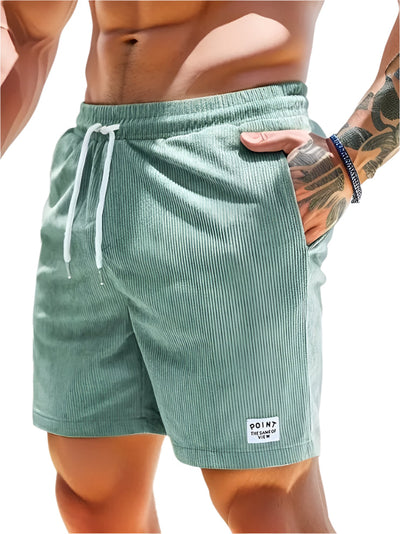 Men’s Corduroy Lace-Up Summer Shorts Seasia