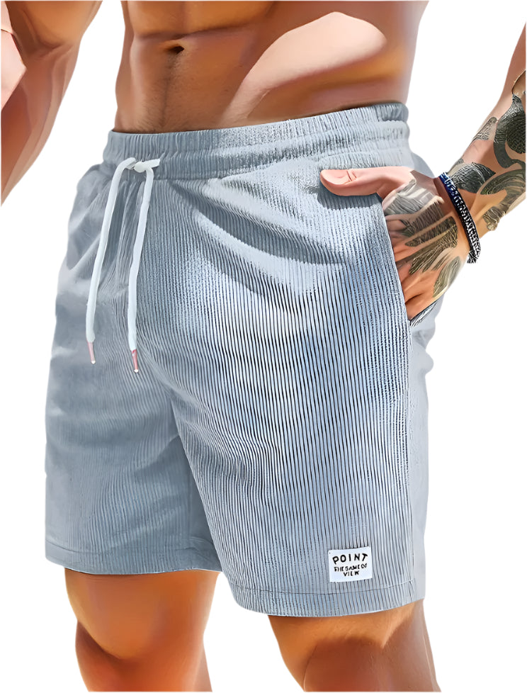 Men’s Corduroy Lace-Up Summer Shorts Seasia
