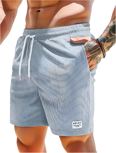 Men’s Corduroy Lace-Up Summer Shorts Seasia