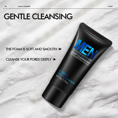 Men’s Moisturizing Facial Cleanser – 50g Foaming Scrub Seasia