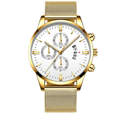 Men’s Luxury Mesh Band Quartz Watch Seasia