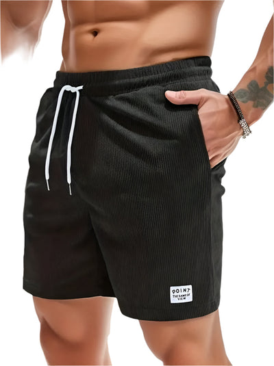 Men’s Corduroy Lace-Up Summer Shorts Seasia