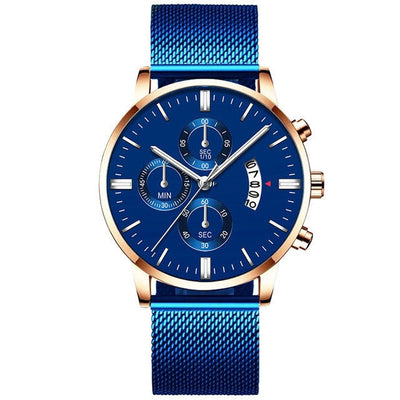 Men’s Luxury Mesh Band Quartz Watch Seasia