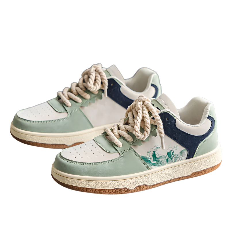 Men’s Lace-Up Casual Sneakers Seasia
